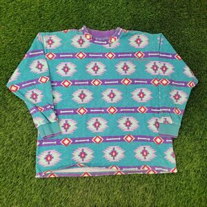 Vintage 90s Denver Colorado Sweatshirt XL 26x28 Native-American